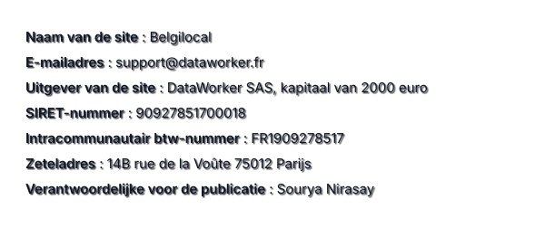 Wettelijke informatie